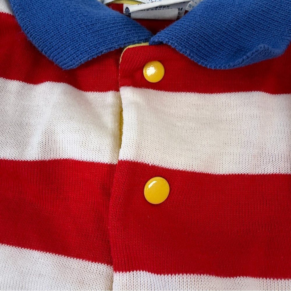 VTG OshKosh B’Gosh 4T Striped Primary Secondary Colors Polo Made‎ in USA - Picture 8 of 10